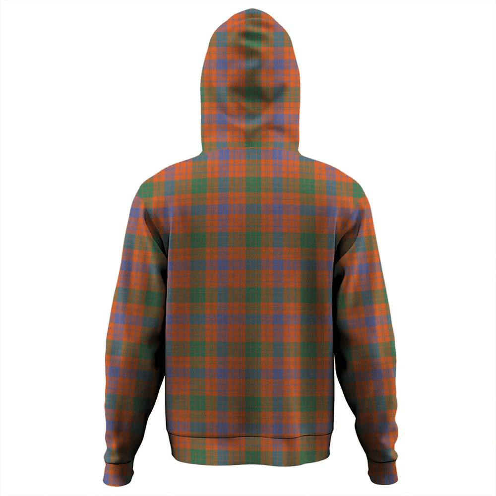 Clan Ross Ancient Tartan Hoodie Crest HGS6ERF8-1 Ross Ancient Tartan Hoodies   