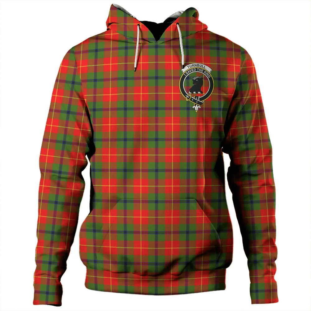 Clan Turnbull Dress Tartan Hoodie Crest HTQRZV9B-1 Turnbull Dress Tartan Hoodies   