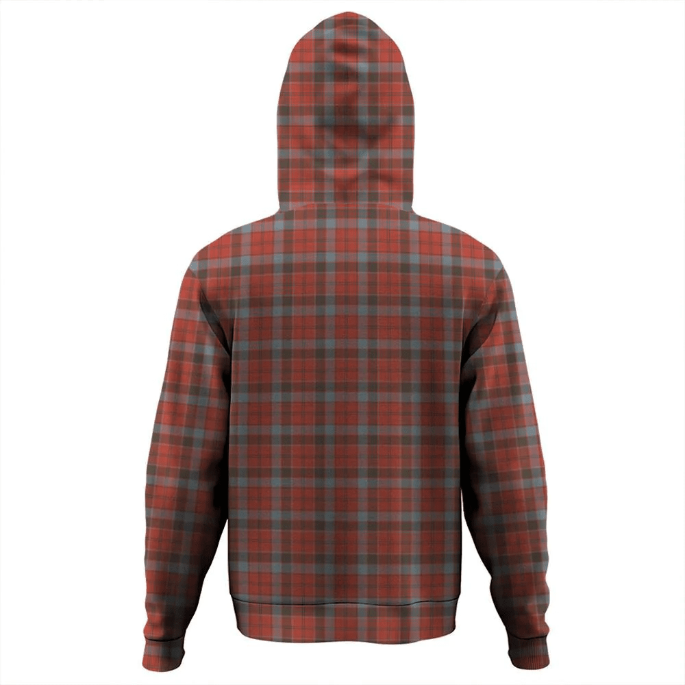 Clan Robertson Weathered Tartan Hoodie Crest D5HWQDSE-1 Robertson Weathered Tartan Hoodies   