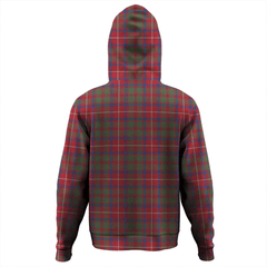 Clan Shaw Red Modern Tartan Hoodie Crest MRRYAQM4-1 Shaw Red Modern Tartan Hoodies   