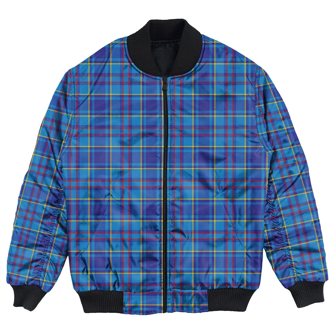 Clan Clan Mercer Modern Tartan Clan Bomber Jacket RS53 Mercer Modern Tartan Tartan Bomber Jacket   