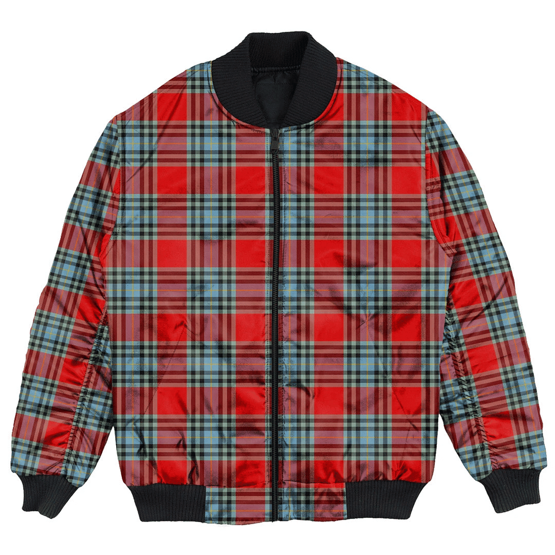 Clan MacLeay Tartan Bomber Jacket XJ88 MacLeay Tartan Tartan Bomber Jacket   