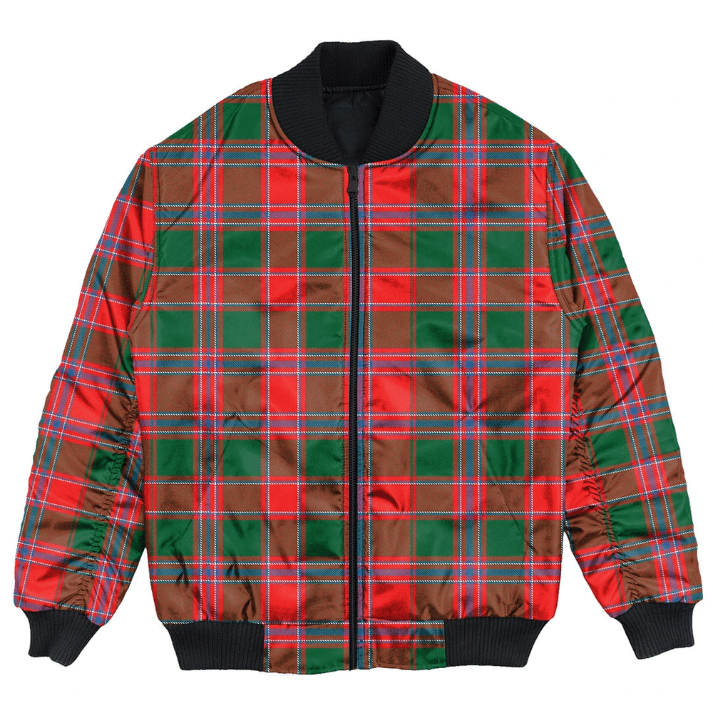 Clan Dalziel Modern Tartan Clan Bomber Jacket NC54 Dalziel Modern Tartan Tartan Bomber Jacket   