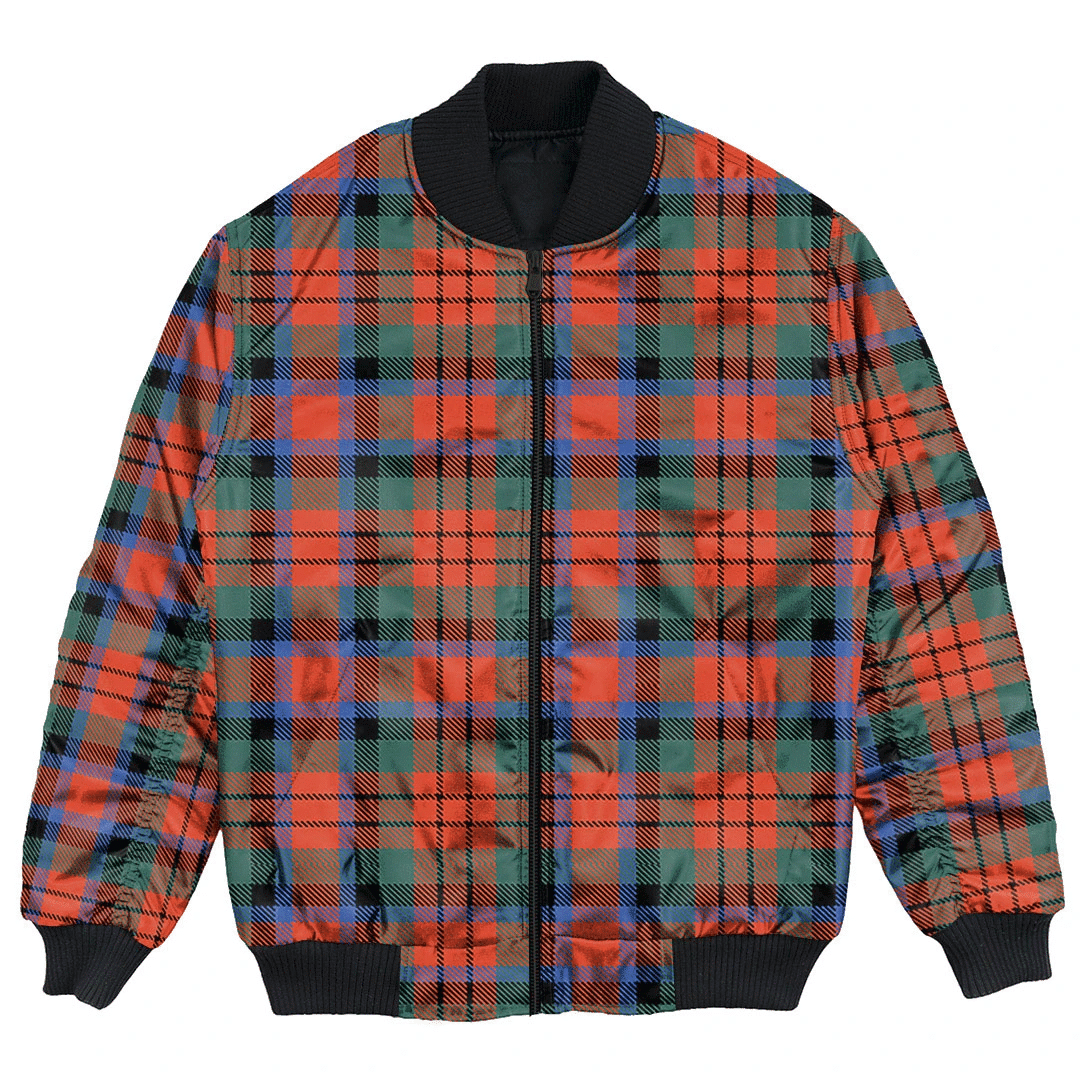 Clan MacDuff Ancient Tartan Clan Bomber Jacket VT98 MacDuff Ancient Tartan Tartan Bomber Jacket   