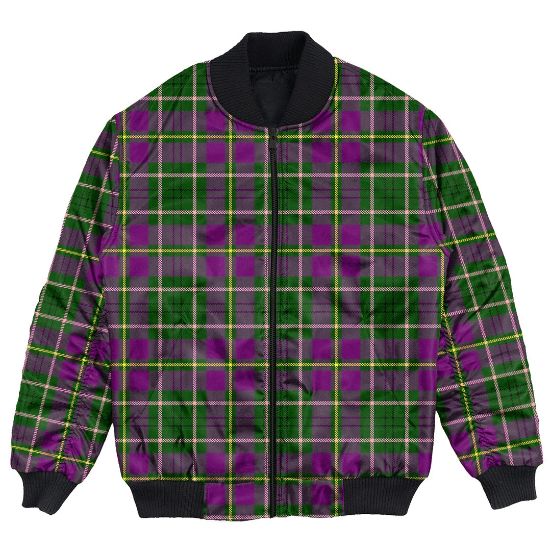 Clan Taylor Weathered Tartan Bomber Jacket AC46 Taylor Weathered Tartan Tartan Bomber Jacket   