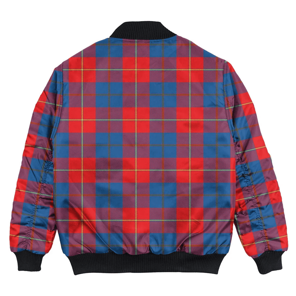 Clan Galloway Red Tartan Bomber Jacket RU61 Galloway Red Tartan Tartan Bomber Jacket   