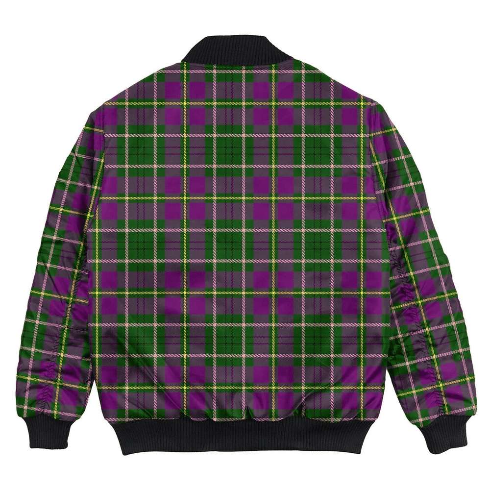 Clan Taylor Weathered Tartan Bomber Jacket AC46 Taylor Weathered Tartan Tartan Bomber Jacket   