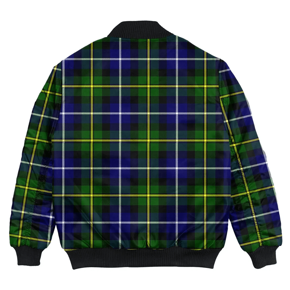 Clan MacNeill of Barra Modern Tartan Bomber Jacket DQ18 MacNeill of Barra Modern Tartan Tartan Bomber Jacket   