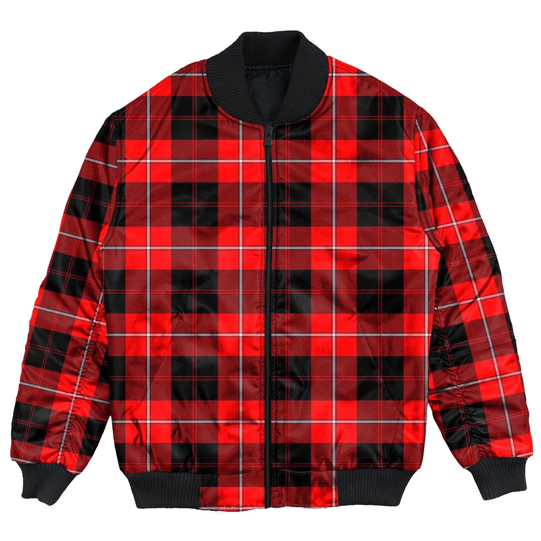 Clan Cunningham Modern Tartan Bomber Jacket UD27 Cunningham Modern Tartan Tartan Bomber Jacket   
