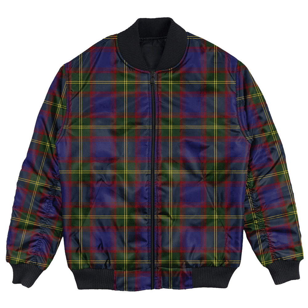 Clan Durie Tartan Bomber Jacket CQ24 Durie Tartan Tartan Bomber Jacket   
