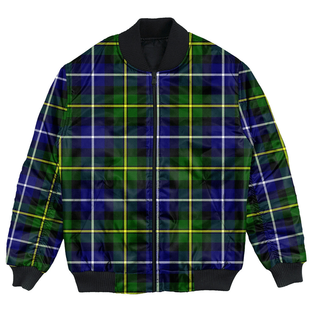 Clan MacNeill of Barra Modern Tartan Bomber Jacket DQ18 MacNeill of Barra Modern Tartan Tartan Bomber Jacket   