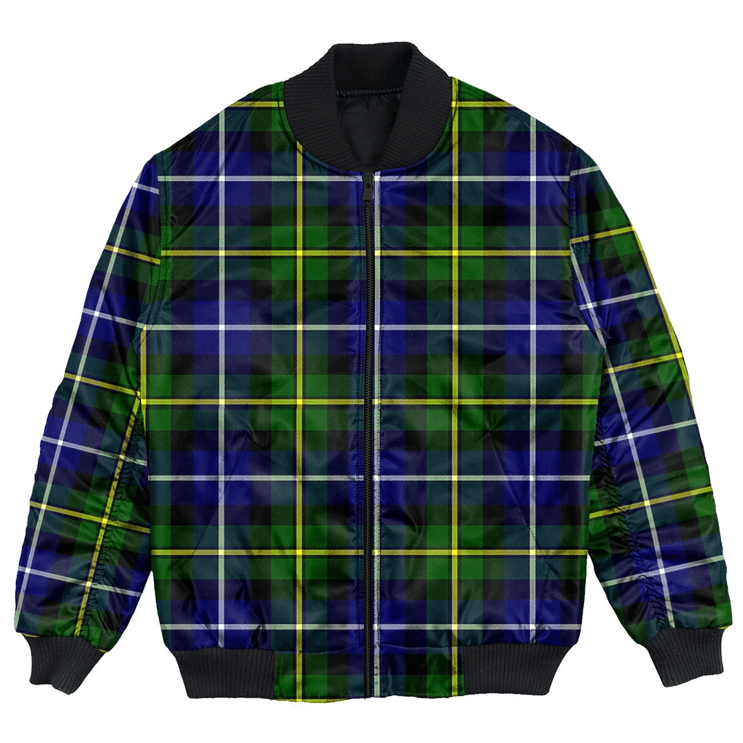 Clan MacNeill of Barra Modern Tartan Bomber Jacket DQ18 MacNeill of Barra Modern Tartan Tartan Bomber Jacket   