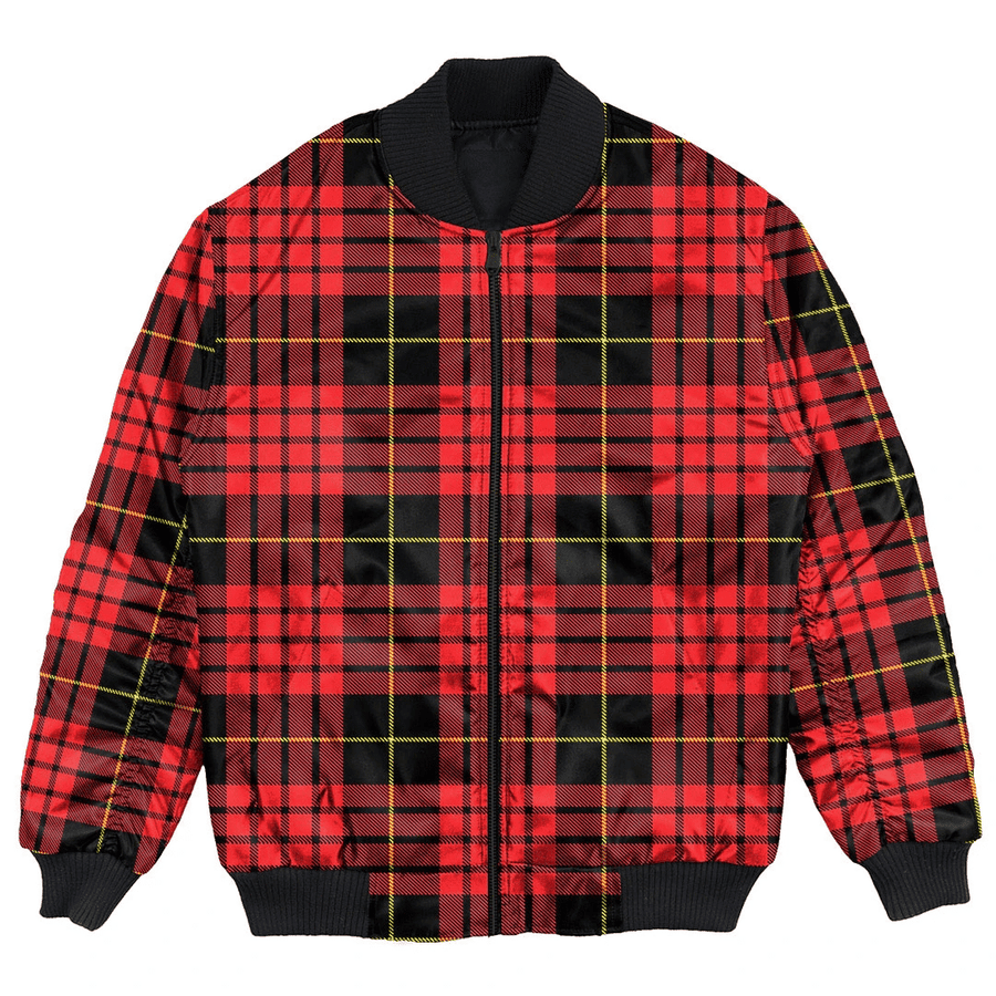 Clan MacQueen Modern Tartan Bomber Jacket FV15 MacQueen Modern Tartan Tartan Bomber Jacket   