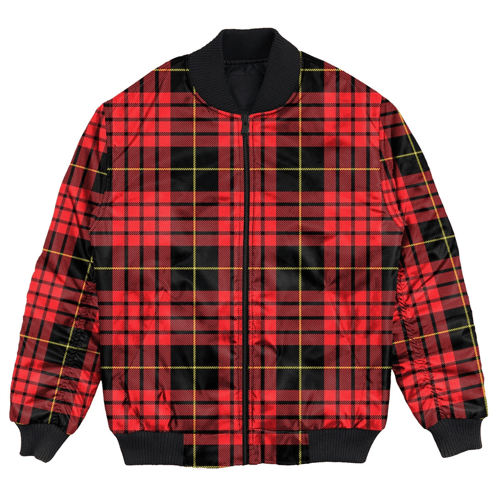 Clan MacQueen Modern Tartan Bomber Jacket FV15 MacQueen Modern Tartan Tartan Bomber Jacket   