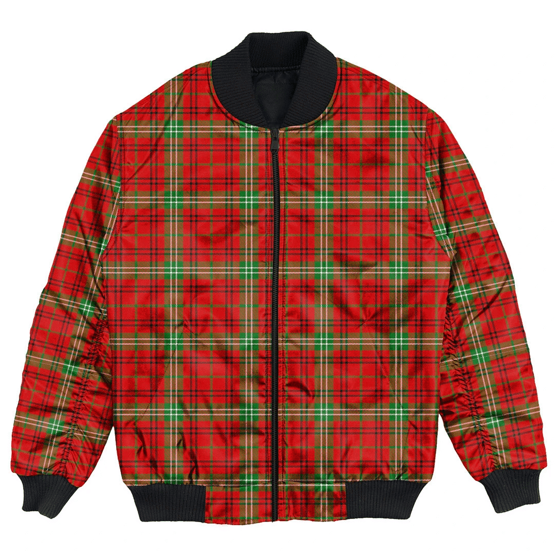 Clan Morrison Red Modern Tartan Bomber Jacket JS37 Morrison Red Modern Tartan Tartan Bomber Jacket   