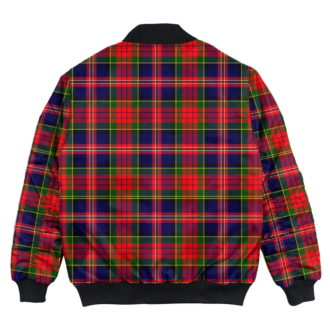 Clan MacPherson Modern Tartan Bomber Jacket AH73 MacPherson Modern Tartan Tartan Bomber Jacket   