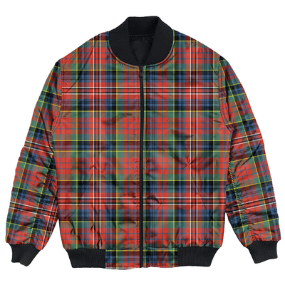 Clan MacPherson Ancient Tartan Clan Bomber Jacket QM33