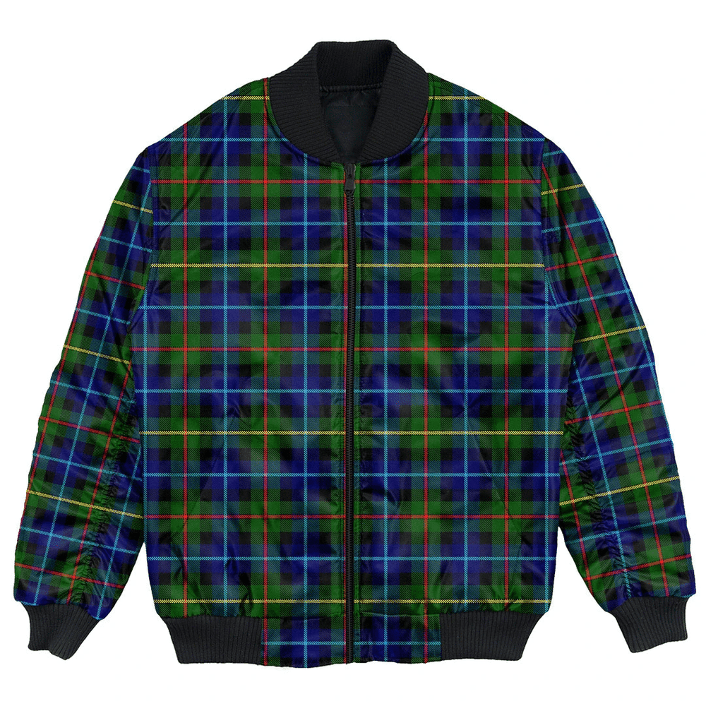 Clan Smith Modern Tartan Bomber Jacket KY55 Smith Modern Tartan Tartan Bomber Jacket   