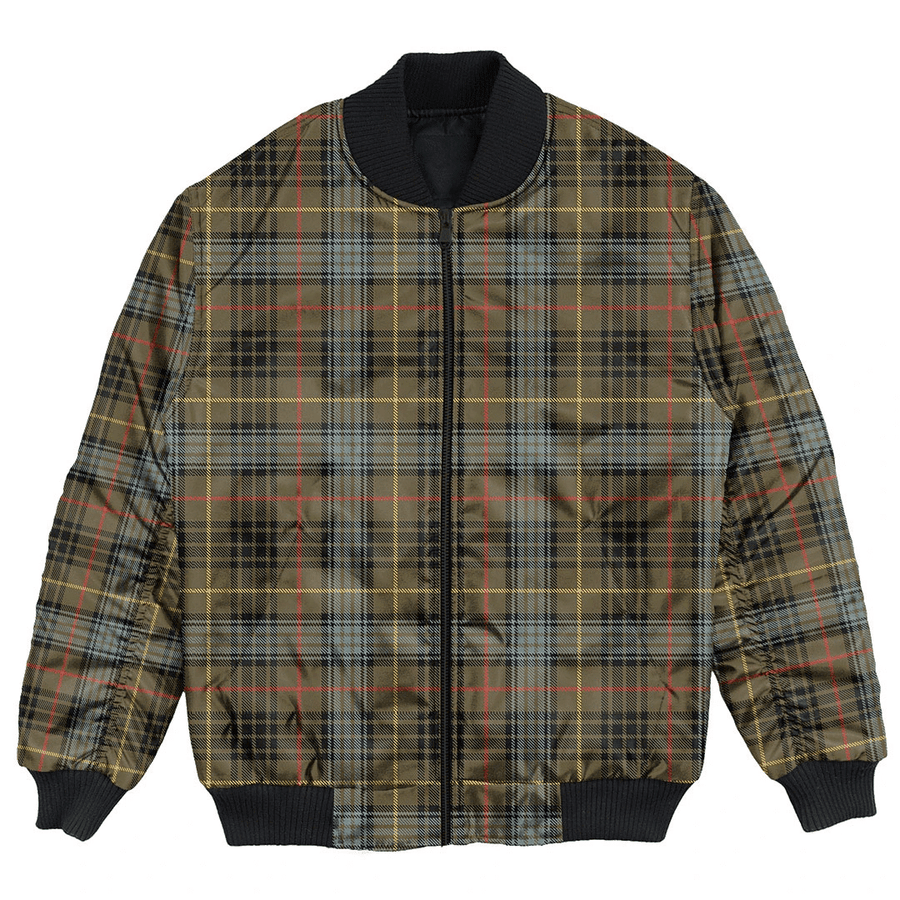 Clan Stewart Hunting Weathered Tartan Clan Bomber Jacket CX82 Stewart Hunting Weathered Tartan Tartan Bomber Jacket   