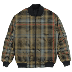Clan Stewart Hunting Weathered Tartan Clan Bomber Jacket CX82 Stewart Hunting Weathered Tartan Tartan Bomber Jacket   