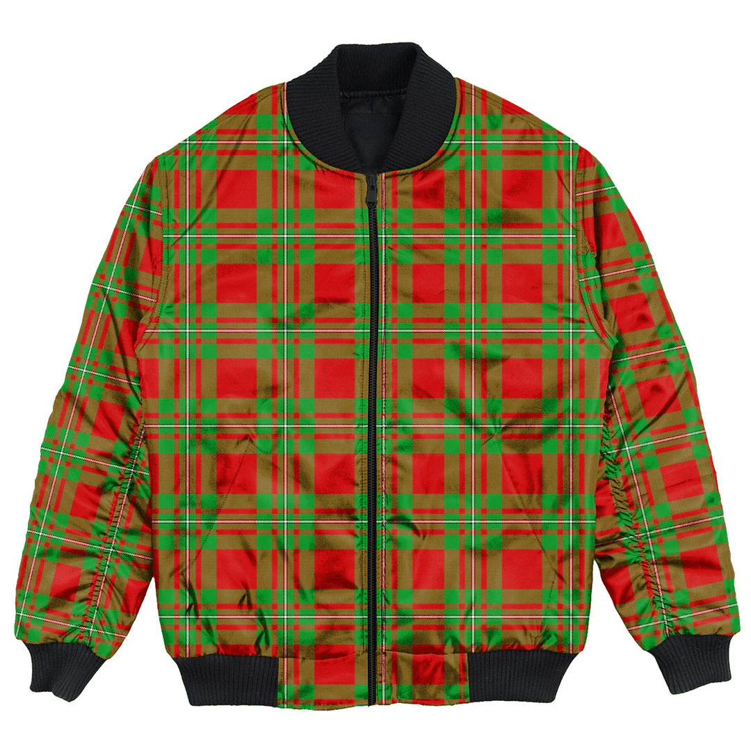 Clan MacGregor Modern Tartan Bomber Jacket UB26 MacGregor Modern Tartan Tartan Bomber Jacket   