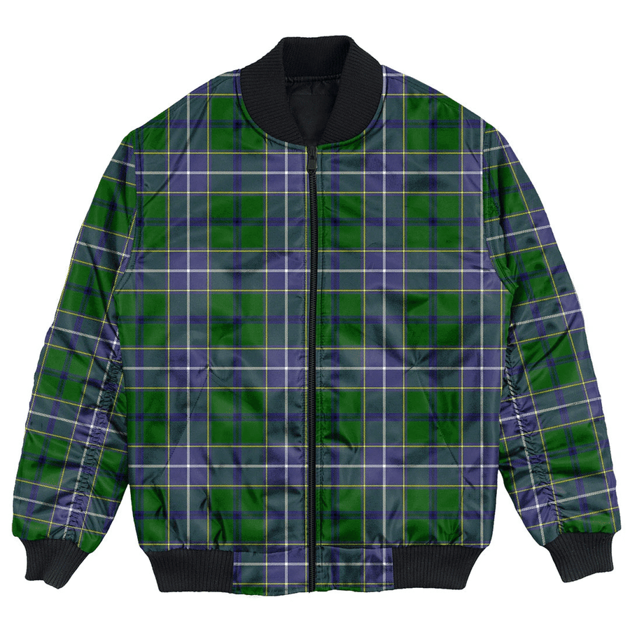 Clan Wishart Hunting Modern Tartan Clan Bomber Jacket NR99 Wishart Hunting Modern Tartan Tartan Bomber Jacket   