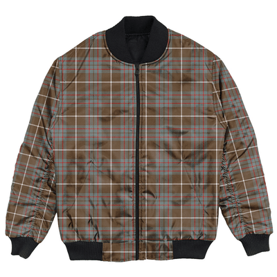 Clan MacIntyre Hunting Weathered Tartan Clan Bomber Jacket UP36