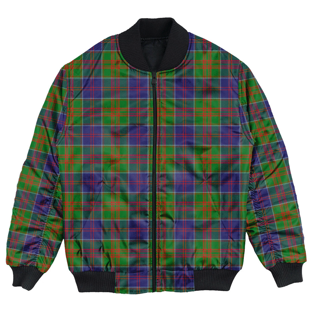 Clan Stewart of Appin Hunting Modern Tartan Clan Bomber Jacket NI77 Stewart of Appin Hunting Modern Tartan Tartan Bomber Jacket   