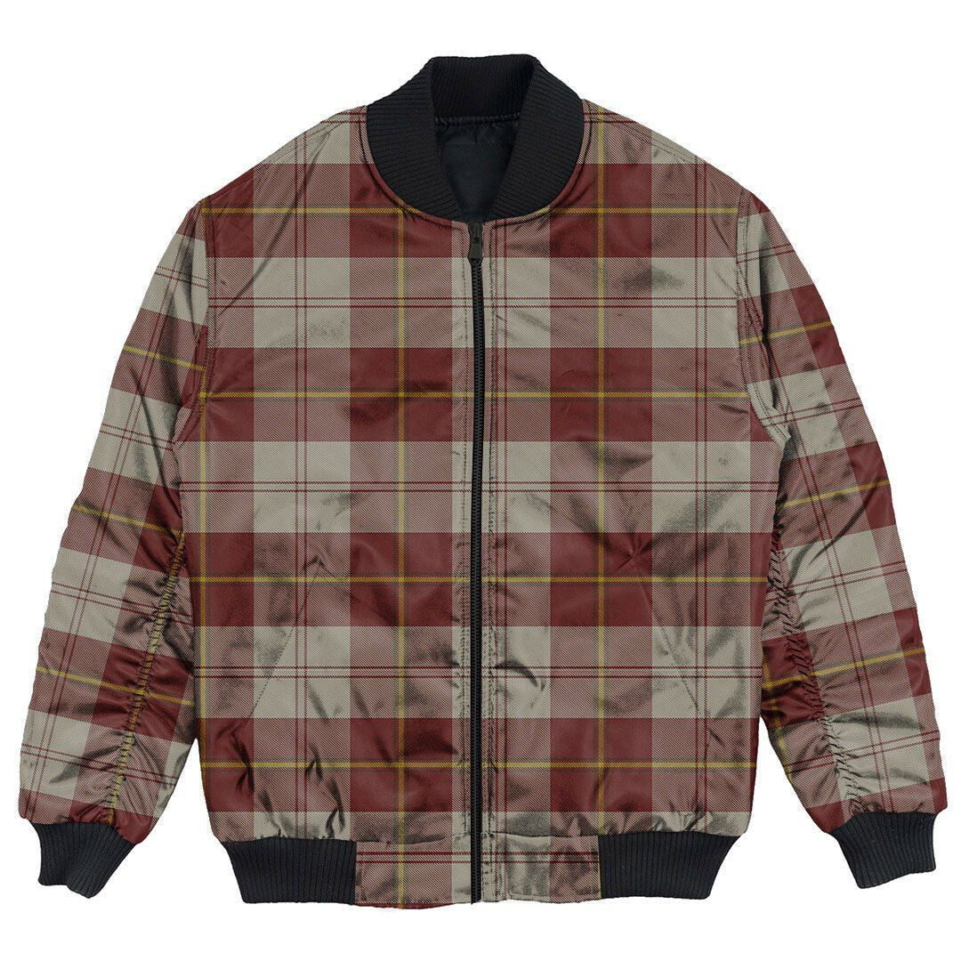 Clan Cunningham Burgundy Dancers Tartan Clan Bomber Jacket UA60 Cunningham Burgundy Dancers Tartan Tartan Bomber Jacket   
