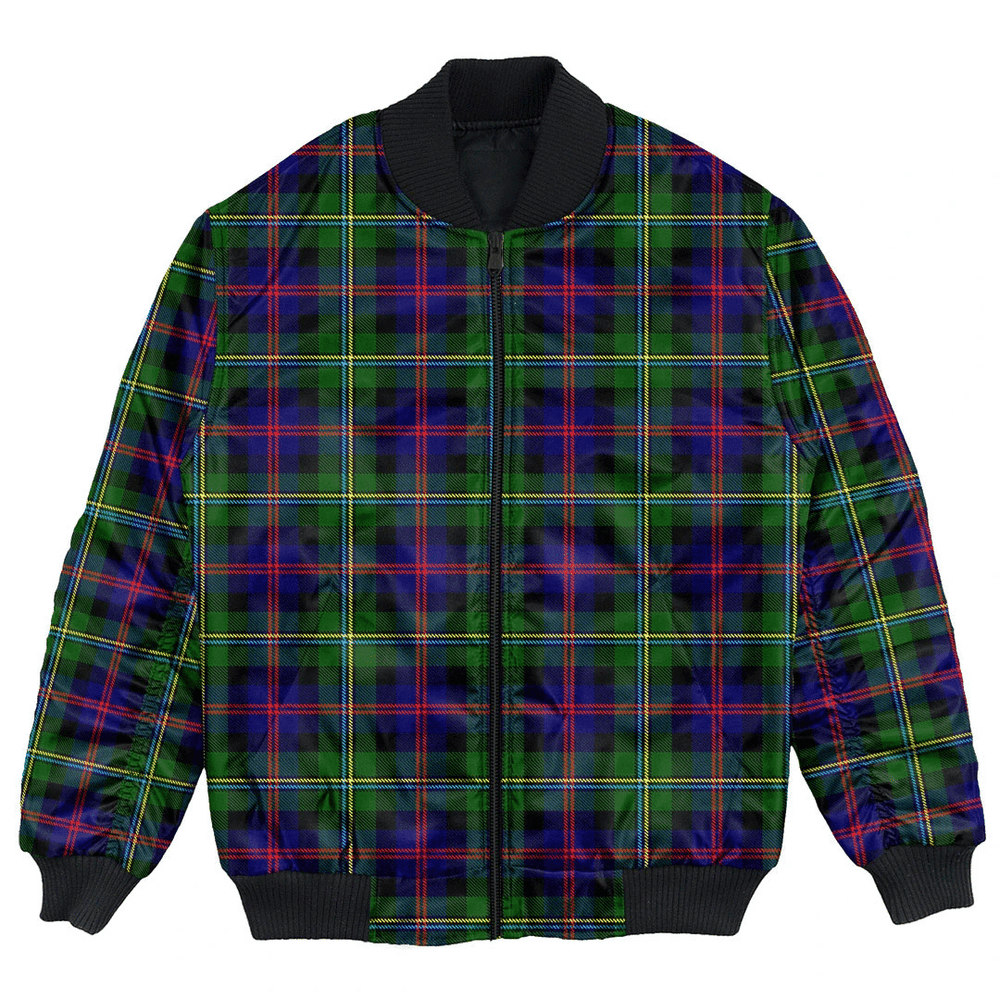 Clan Malcolm Modern Tartan Clan Bomber Jacket AN25 Malcolm Modern Tartan Tartan Bomber Jacket   