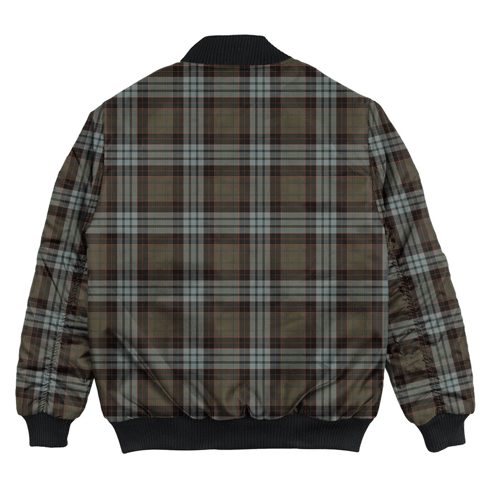 Clan Stewart Old Weathered Tartan Bomber Jacket MH16 Stewart Old Weathered Tartan Tartan Bomber Jacket   