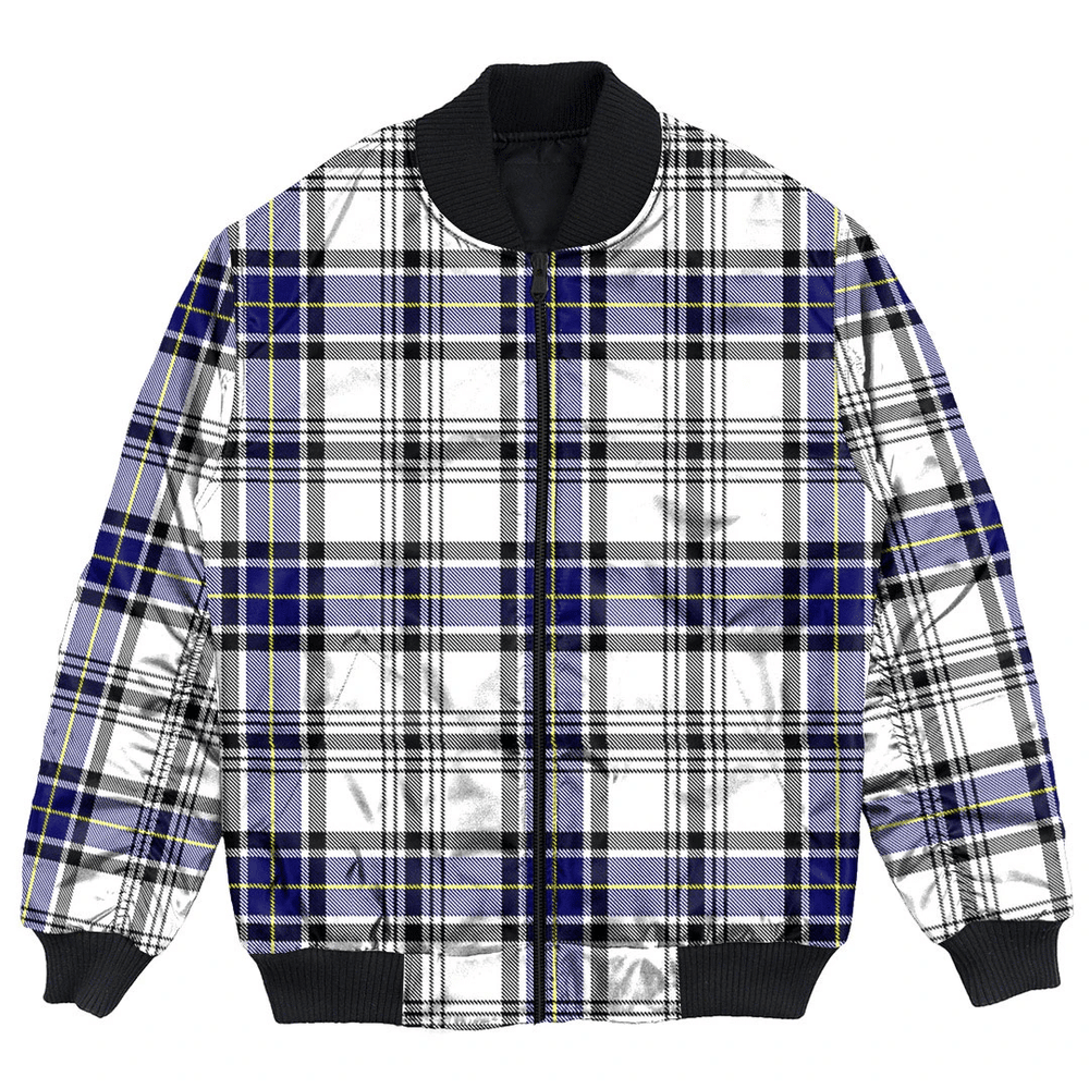 Clan Hannay Modern Tartan Bomber Jacket QW73 Hannay Modern Tartan Tartan Bomber Jacket   