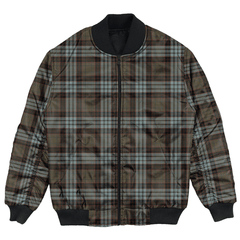 Clan Stewart Old Weathered Tartan Bomber Jacket MH16 Stewart Old Weathered Tartan Tartan Bomber Jacket   