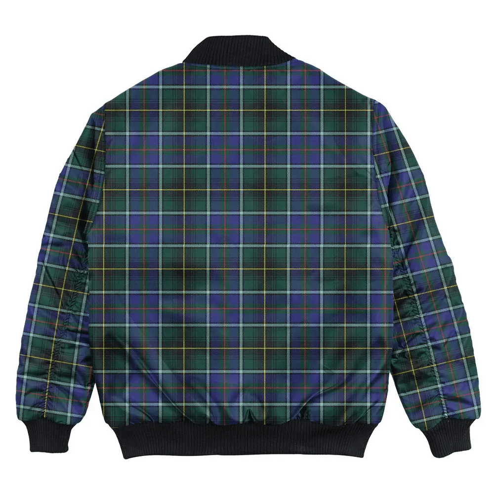 Clan MacInnes Modern Tartan Clan Bomber Jacket EO78 MacInnes Modern Tartan Tartan Bomber Jacket   
