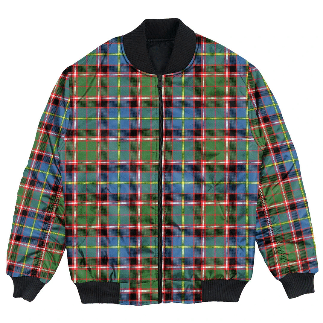 Clan Stirling & Bannockburn District Tartan Clan Bomber Jacket RH14 Stirling & Bannockburn District Tartan Tartan Bomber Jacket   