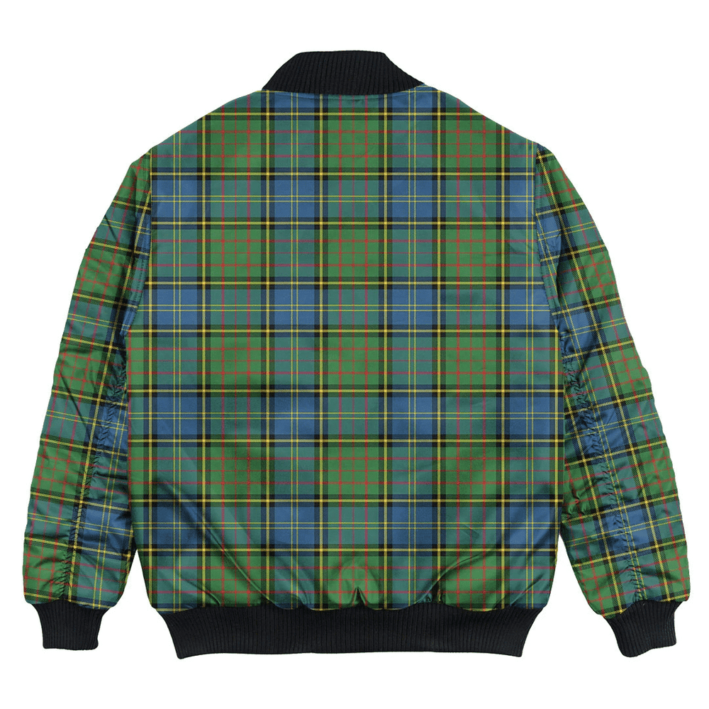 Clan MacMillan Hunting Ancient Tartan Clan Bomber Jacket HG47 MacMillan Hunting Ancient Tartan Tartan Bomber Jacket   