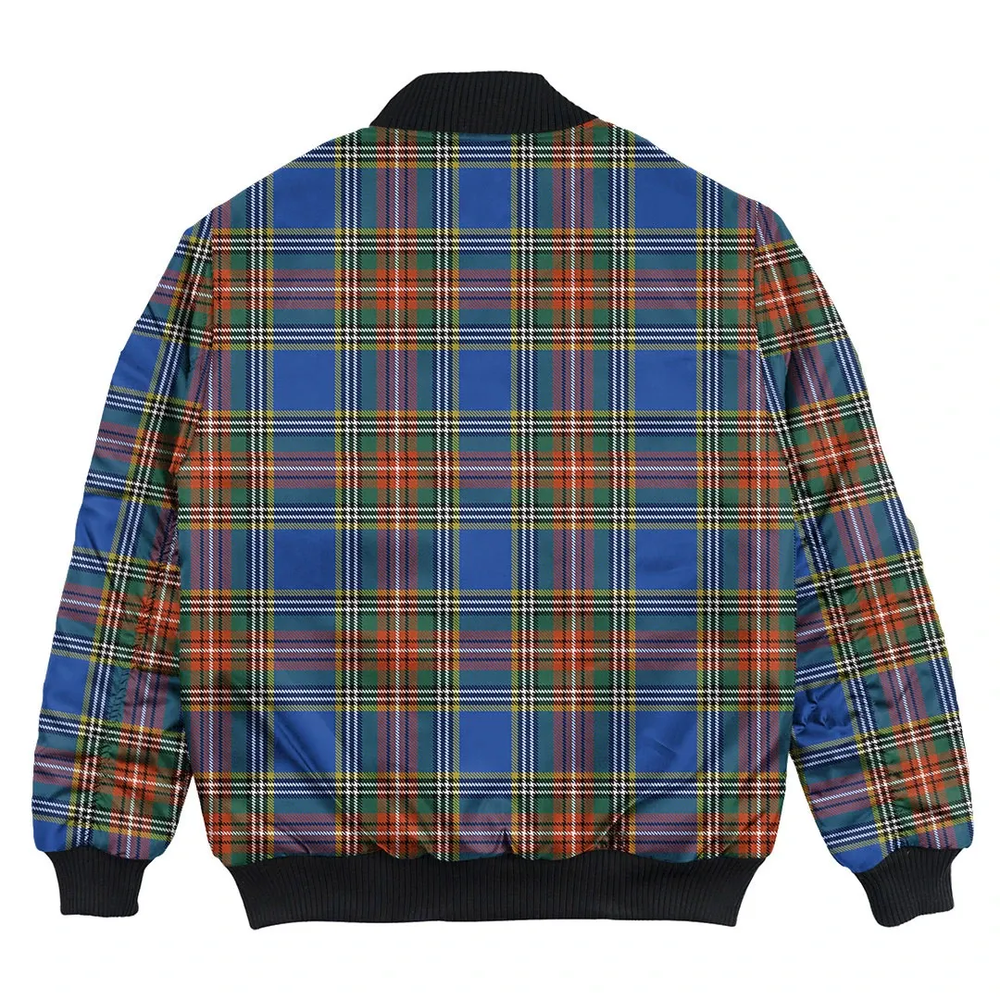 Clan MacBeth Ancient Tartan Clan Bomber Jacket IE53 MacBeth Ancient Tartan Tartan Bomber Jacket   
