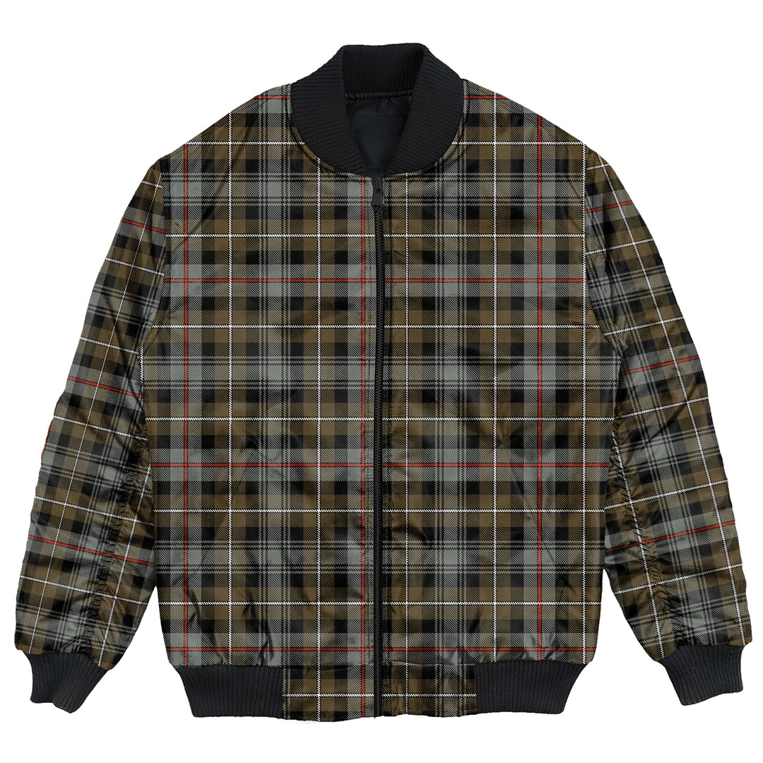 Clan MacKenzie Weathered Tartan Clan Bomber Jacket CG75 MacKenzie Weathered Tartan Tartan Bomber Jacket   