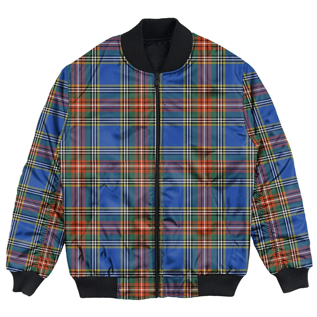 Clan MacBeth Ancient Tartan Clan Bomber Jacket IE53 MacBeth Ancient Tartan Tartan Bomber Jacket   