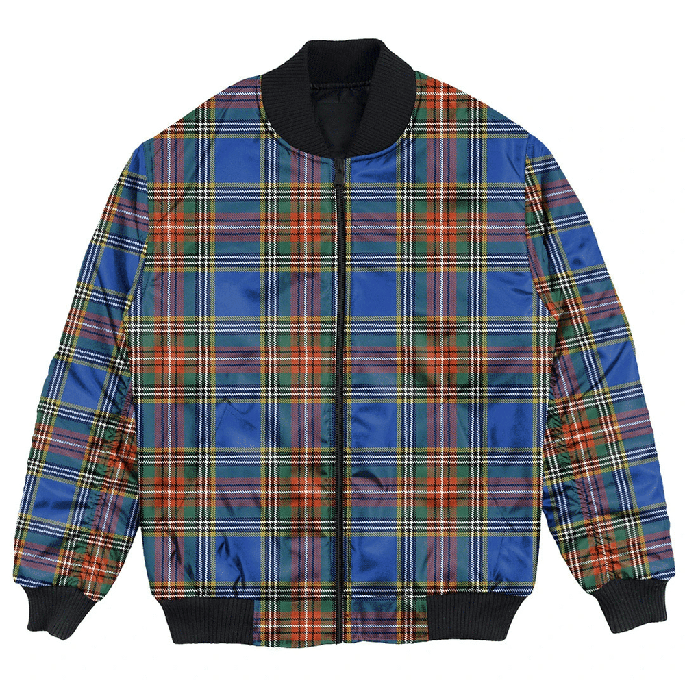 Clan MacBeth Ancient Tartan Clan Bomber Jacket IE53 MacBeth Ancient Tartan Tartan Bomber Jacket   