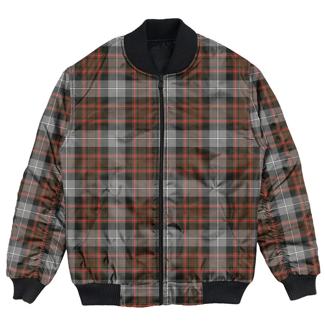 Clan MacRae Hunting Weathered Tartan Clan Bomber Jacket YD10 MacRae Hunting Weathered Tartan Tartan Bomber Jacket   