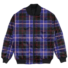 Clan Dunlop Modern Tartan Bomber Jacket JQ97 Dunlop Modern Tartan Tartan Bomber Jacket   