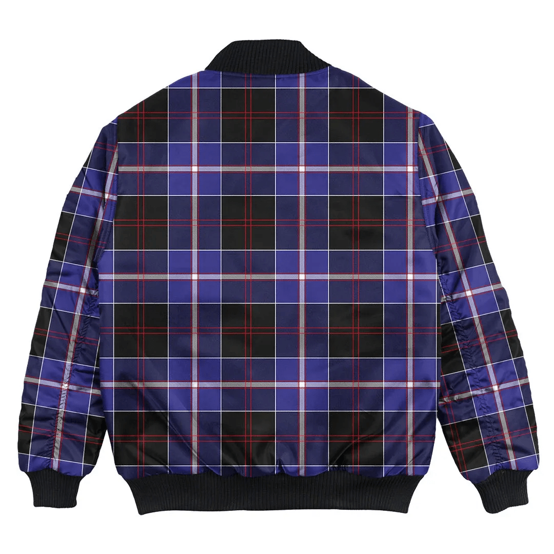 Clan Dunlop Modern Tartan Bomber Jacket JQ97 Dunlop Modern Tartan Tartan Bomber Jacket   