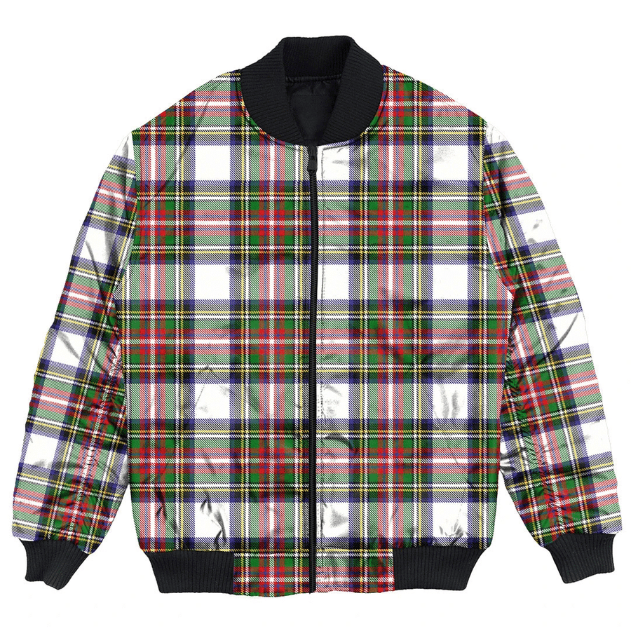 Clan Stewart Dress Modern Tartan Clan Bomber Jacket DQ19 Stewart Dress Modern Tartan Tartan Bomber Jacket   
