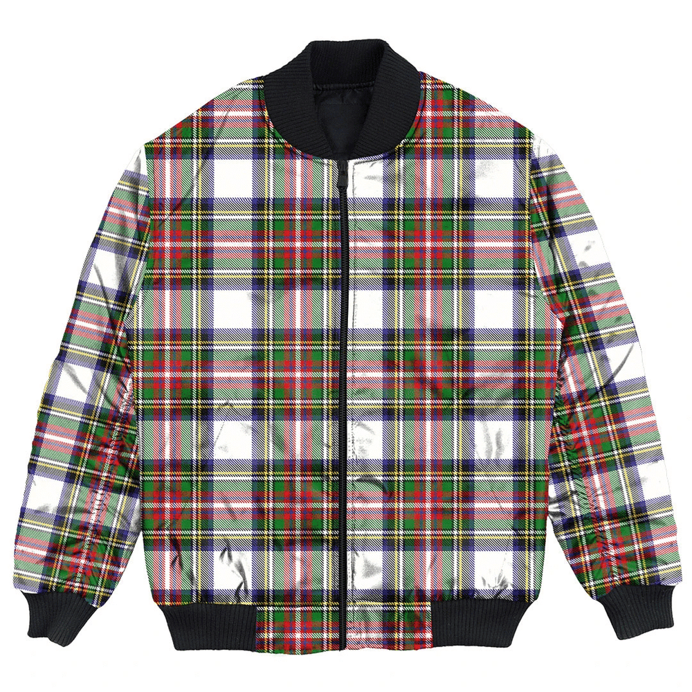 Clan Stewart Dress Modern Tartan Clan Bomber Jacket DQ19 Stewart Dress Modern Tartan Tartan Bomber Jacket   