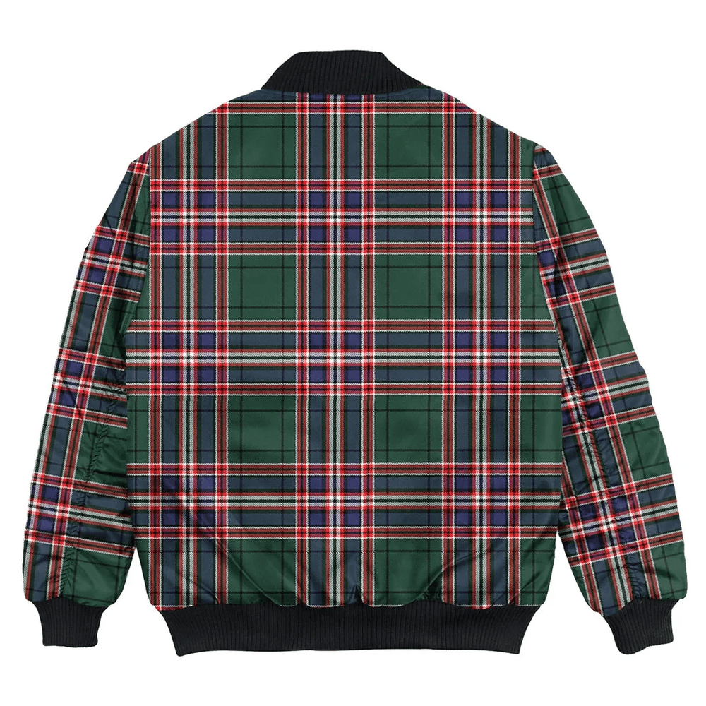 Clan MacFarlane Hunting Modern Tartan Bomber Jacket HB90 MacFarlane Hunting Modern Tartan Tartan Bomber Jacket   