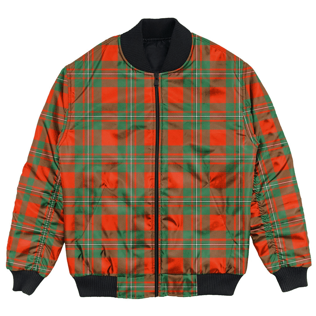 Clan MacGregor Ancient Tartan Bomber Jacket WX15 MacGregor Ancient Tartan Tartan Bomber Jacket   