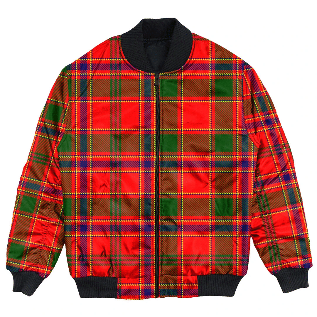 Clan Munro Modern Tartan Bomber Jacket TX13 Munro Modern Tartan Tartan Bomber Jacket   