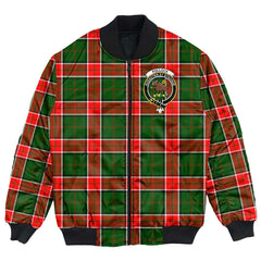 Clan Pollock Modern Tartan Crest Bomber Jacket QH68 Pollock Modern Tartan Tartan Bomber Jacket   