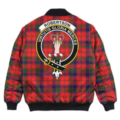 Clan Robertson Modern Tartan Crest Bomber Jacket PL47 Robertson Modern Tartan Tartan Bomber Jacket   